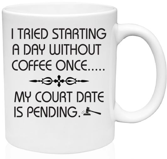 MG57 Court Date Coffee Mug