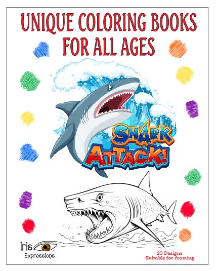 AB06 Shark Attack Coloring Book