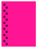 NP23 Paws Assorted Colors Note Pad