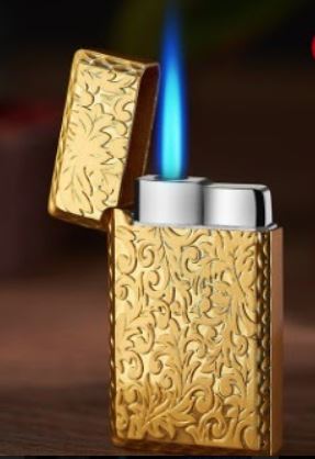 LT49 Gold Decorated Lighter - Iris Fashion Jewelry