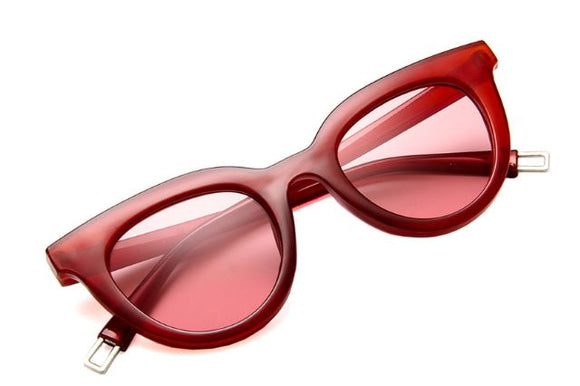 S313 Red Frame and Lens Sunglasses - Iris Fashion Jewelry