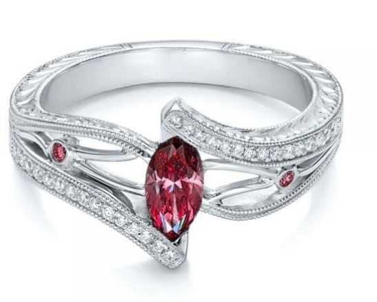 R38 Silver Pink Gemstone Ring - Iris Fashion Jewelry