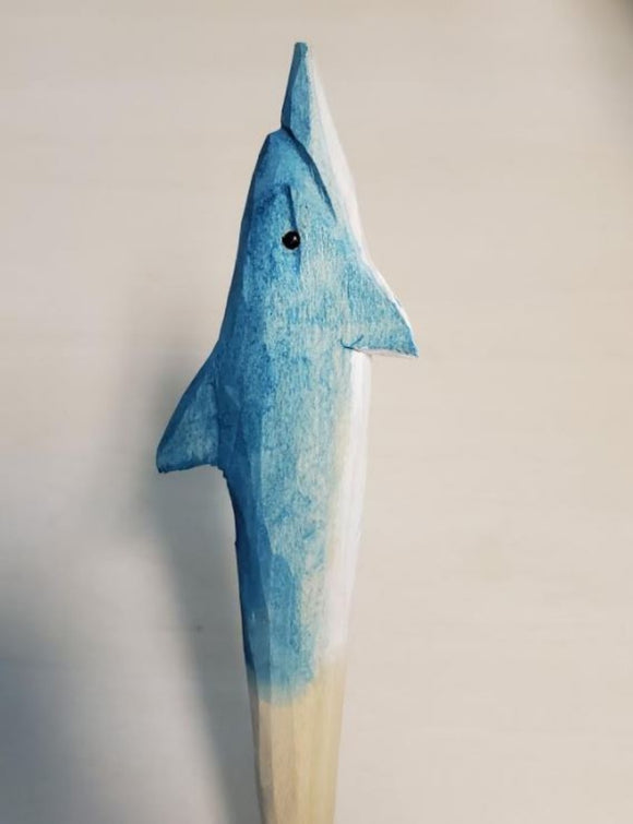 V60 Blue Dolphin Wood Pen - Iris Fashion Jewelry