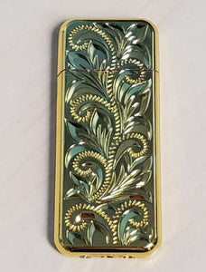 LT64 Gold Embossed Lighter - Iris Fashion Jewelry