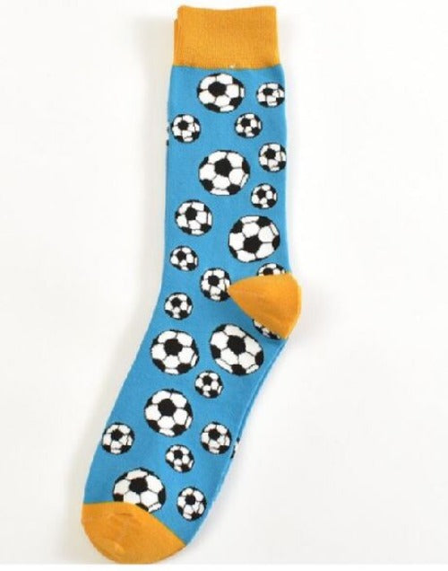 SF177 Blue Soccer Ball Socks - Iris Fashion Jewelry