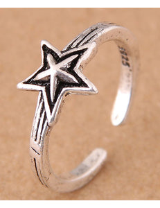 TR08 Silver Star Toe Ring - Iris Fashion Jewelry