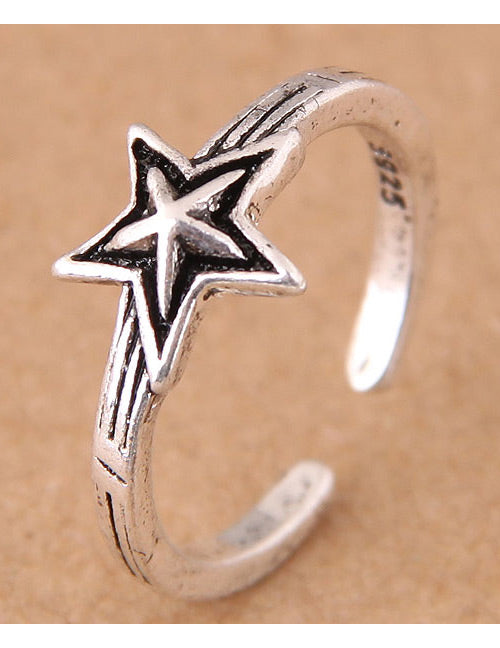 TR08 Silver Star Toe Ring - Iris Fashion Jewelry