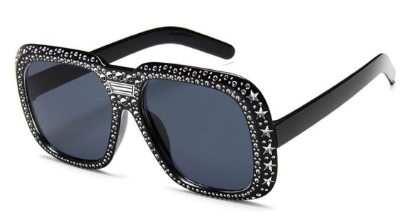 S358 Black Shining Collection Sunglasses - Iris Fashion Jewelry