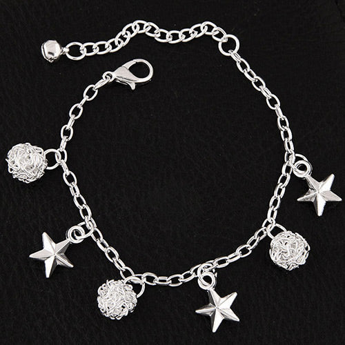 B338 Silver Star Bracelet - Iris Fashion Jewelry
