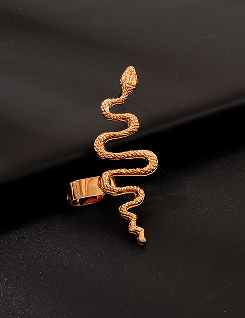 E934 Gold Snake Single Ear Cuff - Iris Fashion Jewelry