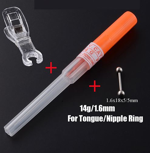 AZ368 Disposable Piercing Set 1.6mm For Nipple/Tongue