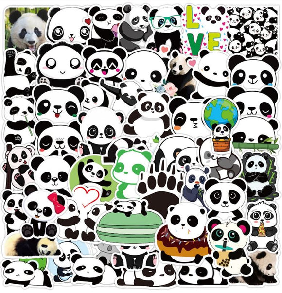 ST20 Panda Bear 20 Pieces Assorted Stickers