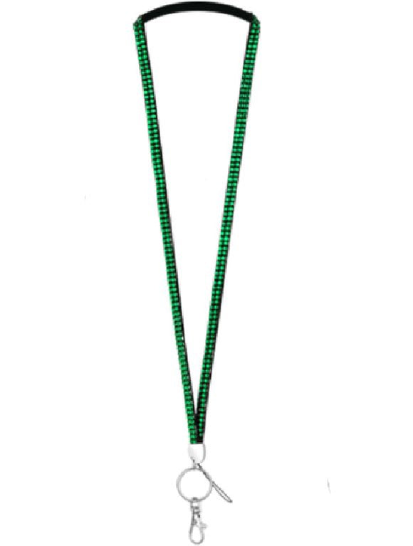LY07 Green Crystal Lanyard - Iris Fashion Jewelry
