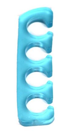 NS137 Blue Soft Silicone Finger or Toe Separators 2 Piece Set - Iris Fashion Jewelry