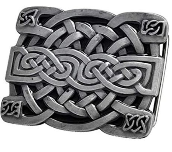 BU07 Celtic Knot Belt Buckle - Iris Fashion Jewelry