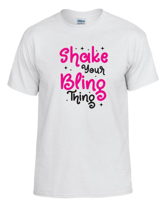TS49 Shake Your Bling Thing White T-Shirt