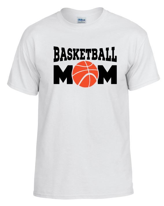 TS39 Basketball Mom White T-Shirt