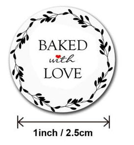 AZ322B Baked with Love Stickers  1