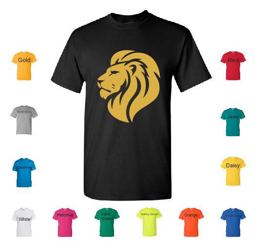 T Shirt Lion Head TS97