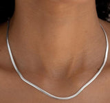 AZ258 Silver Color Serpentine Necklace with FREE Earrings
