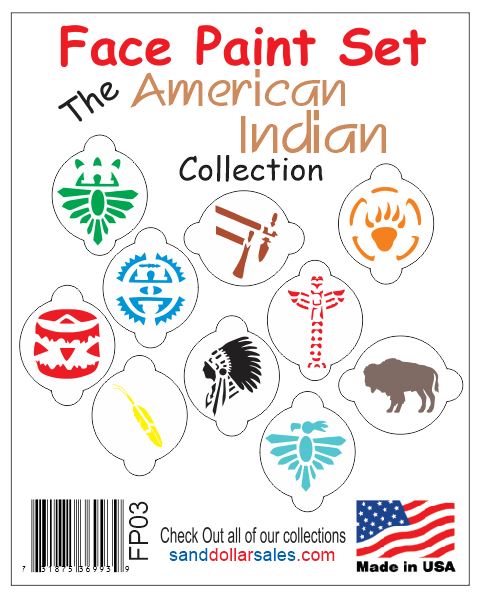 FP03 Face Paint Set American Indian Collection