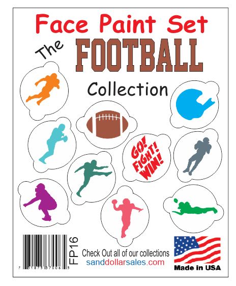 FP16 Face Paint Set The Football Collection