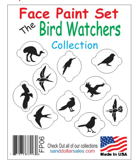 FP06 Face Paint Set Bird Watcher Collection