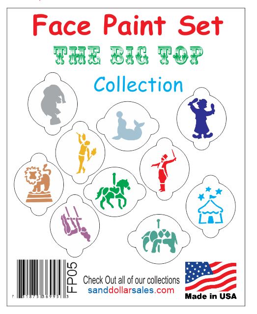 FP05 Face Paint Set Big Top Circus Collection