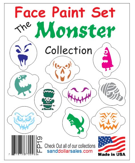 FP19 Face Paint Set The Monster Collection