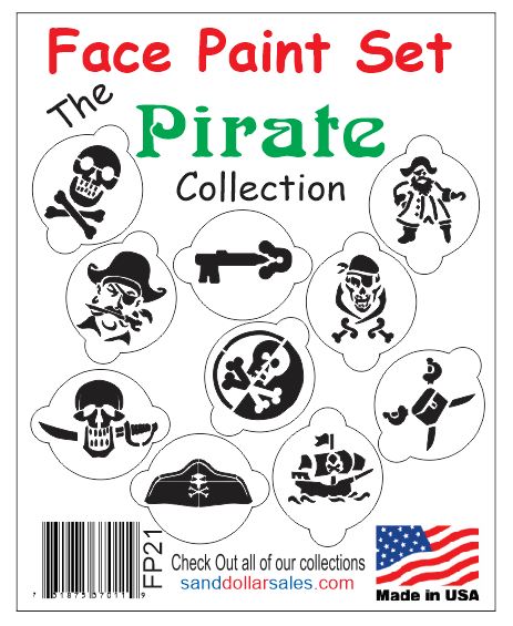 FP21 Face Paint Set The Pirate Collection