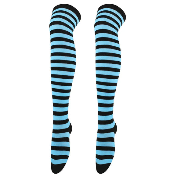 AZ311B Black Stripe Blue Socks