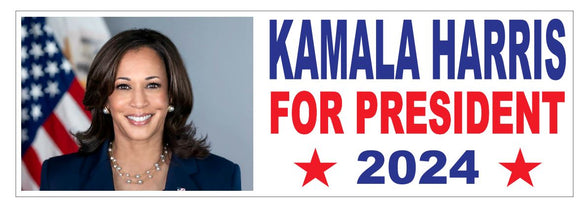 Kamala Harris For President 2024 Bumper Sticker B44