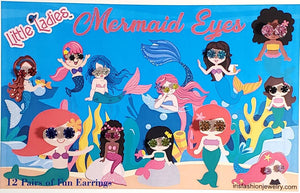 JC15 The Mermaid Eyes Jumbo Card Earring Set