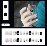 NS76 Short Square Press On Nails 24 Pieces R174
