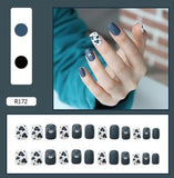 NS167 Short Square Press On Nails 24 Pieces R172