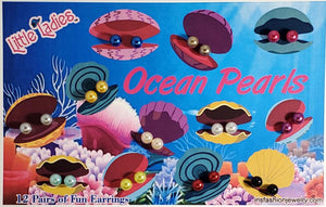JC14 The Ocean Pearls Jumbo Card Earring Set