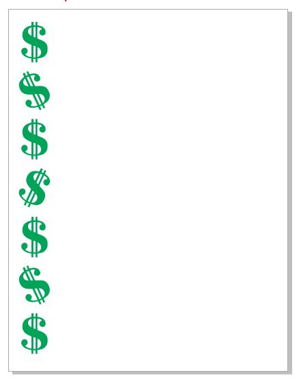 NP32 Dollar Sign Note Pad
