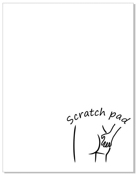 NP31 Scratch Pad Note Pad