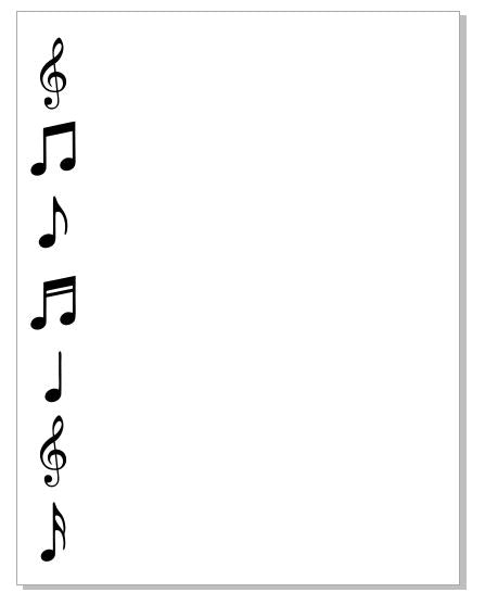 NP34 Music Notes Note Pad