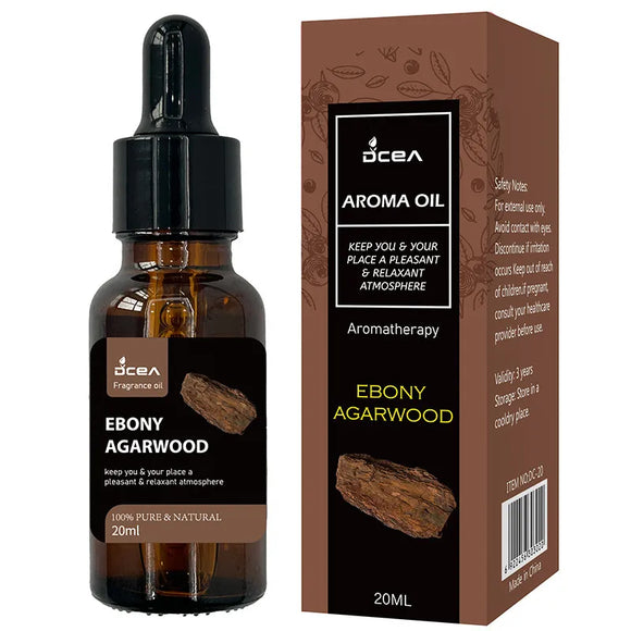AZ205B Ebony Agarwood Aromatherapy Essential Oil Larger 20ml Bottle For Soap Making
