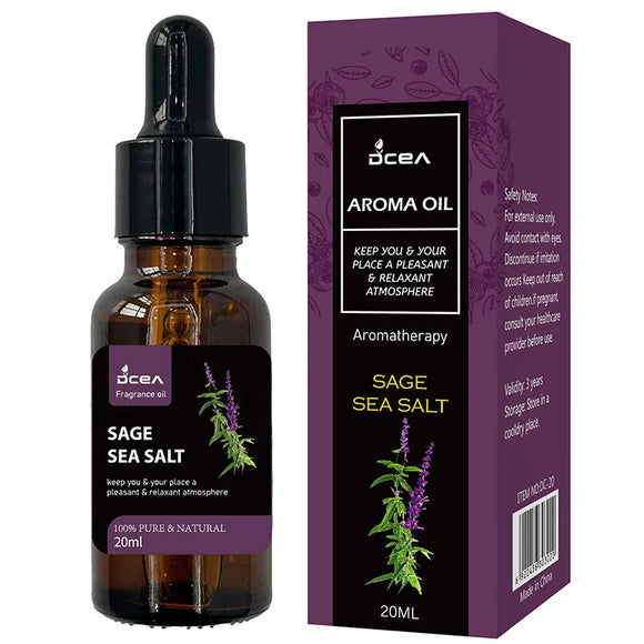AZ218B Sage Sea Salt Aromatherapy Essential Oil Larger 20ml Bottle