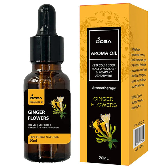 AZ210B Ginger Flowers Aromatherapy Essential Oil Larger 20ml Bottle For Soap Making