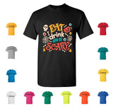 TS104 T Shirt Halloween Eat Drink Be Scary