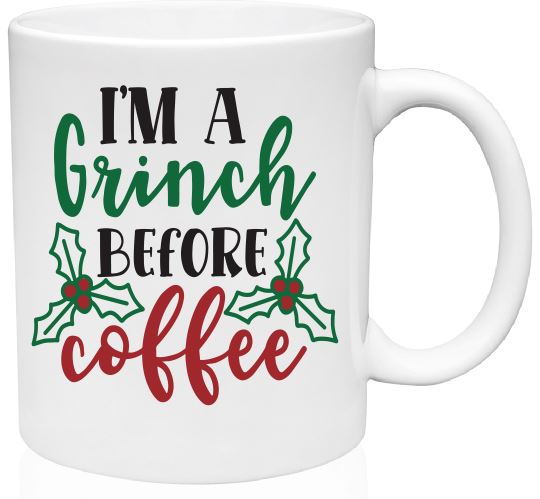 MG52 Grinch Before Coffee Mug