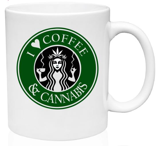 MG41 I Love Coffee & Cannabis Coffee Mug