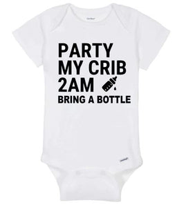 ONE11 Party My Crib Onesie