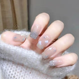 NS88 Long Square Press On Nails 24 Pieces R179