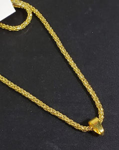 AZ1233 Gold  23" Chain Necklace with Clasp
