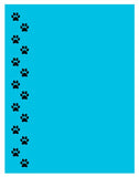NP23 Paws Assorted Colors Note Pad