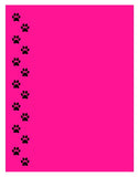 NP23 Paws Assorted Colors Note Pad